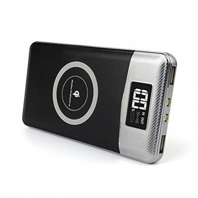 3 In 1 Portable Charging Qi Wireless Power Bank Christmas Power Bank With Led Brand  For Iphone 5 6 7 8 X